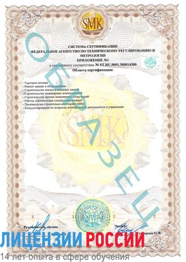 Образец сертификата соответствия (приложение) Лобня Сертификат OHSAS 18001